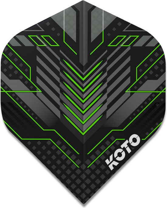 KOTO ZIZ-Matrix NO2 Green - Dart Flights van KOTO — afbeelding 2
