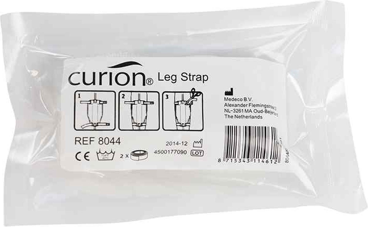 Goedkoopste Voordeelverpakking van 3 x Curion beenbanden, klittenbandsluiting, 1 paar