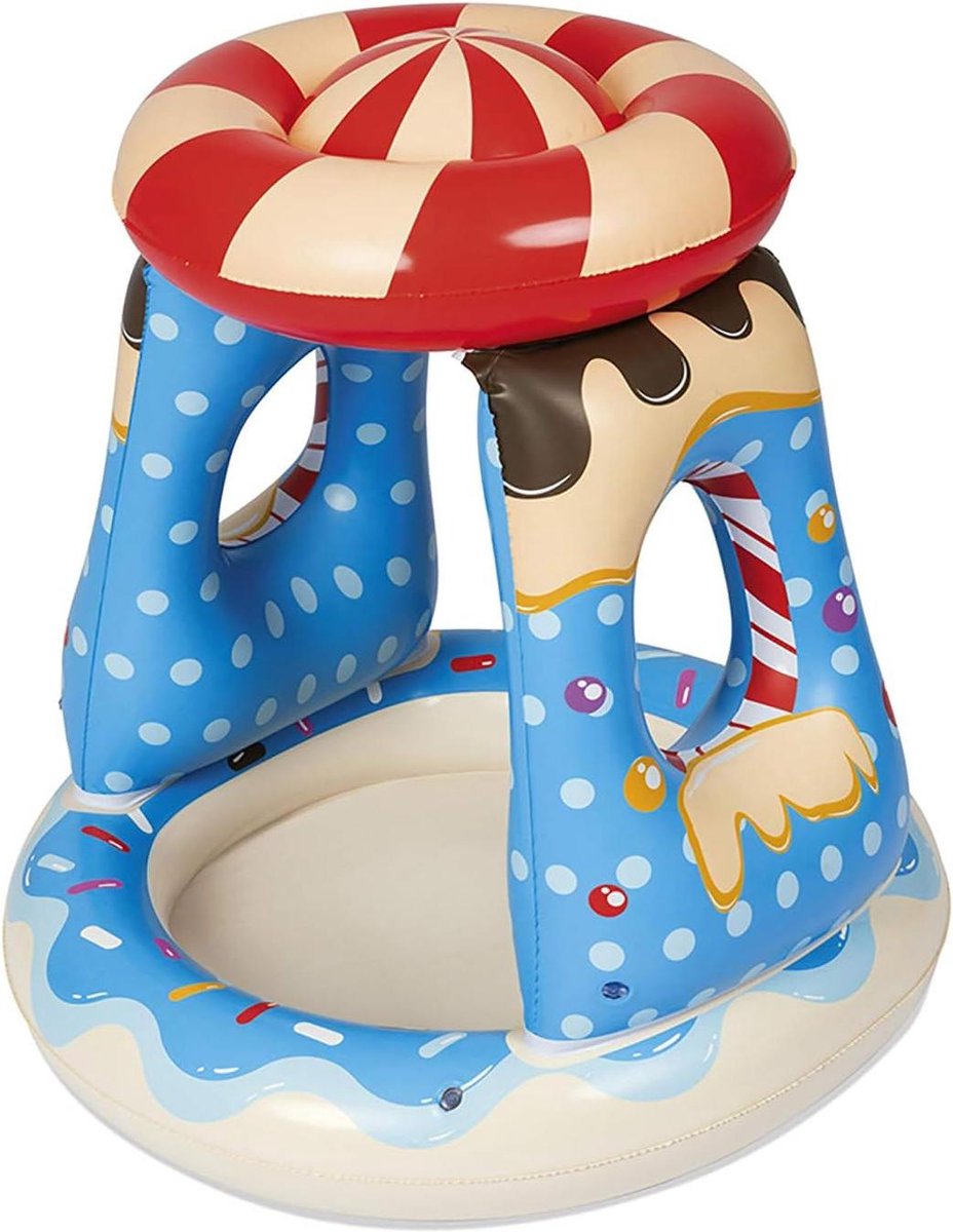 Goedkoopste Kinderbadje 91 x 91 x 89 cm - Candyville Candy Thema baby zwembad