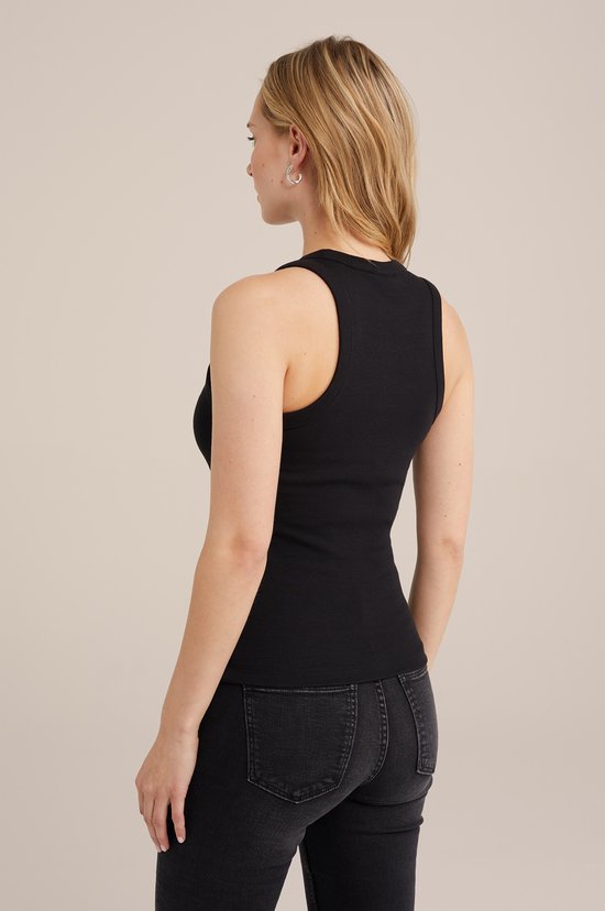 WE Fashion Débardeur femme côtelé