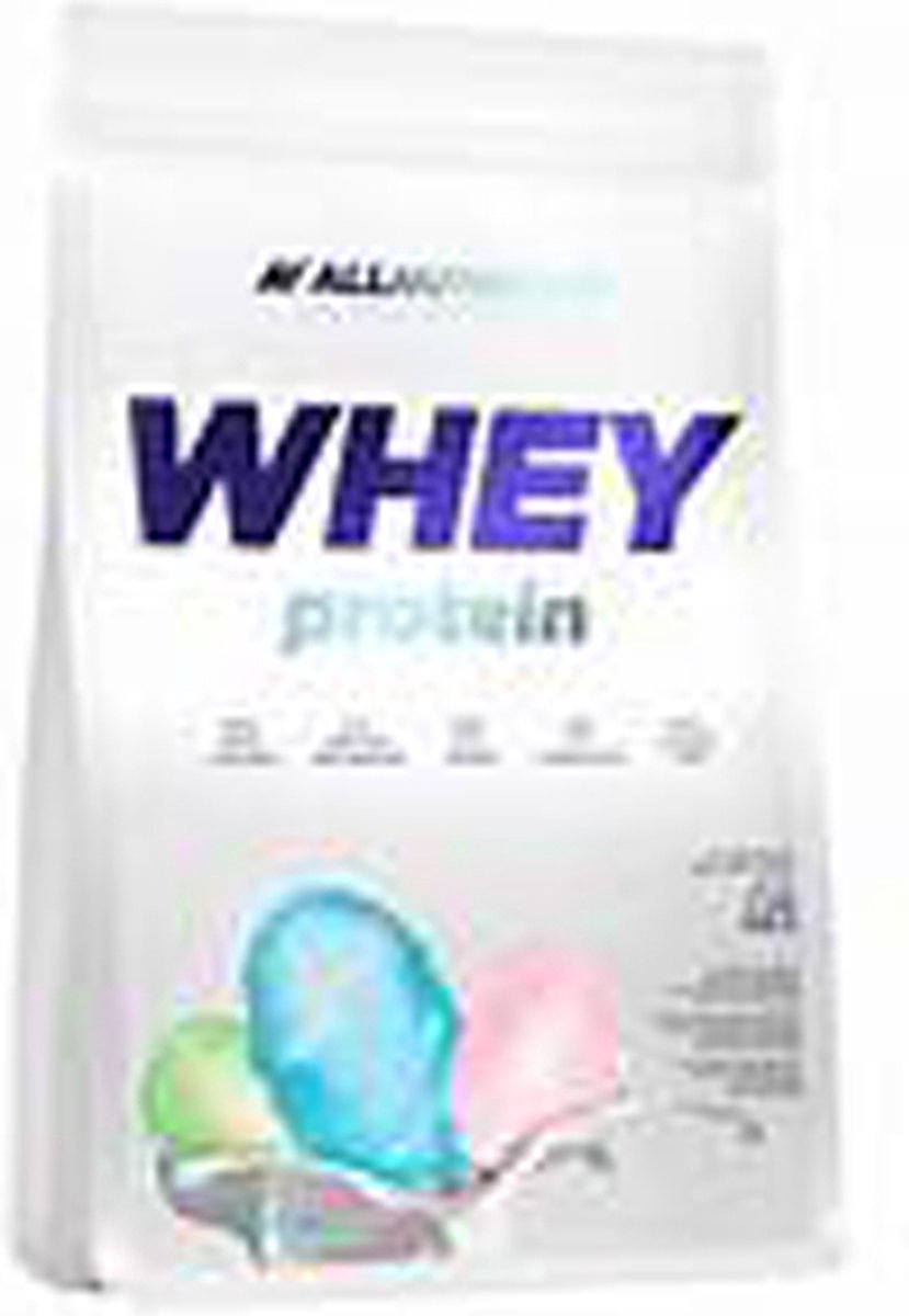 Goedkoopste AllNutrition | Whey protein | Cotton Candy | 908gr 30 servings | Eiwitshake | Proteïne shake | Eiwitten | Whey Proteïne | Supplement | Concentraat | Nutriworld