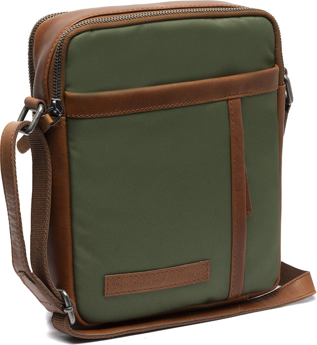 The Chesterfield Brand Schoudertas Schoudertas Arendal Shoulderbag Olive Green Olijfgroen