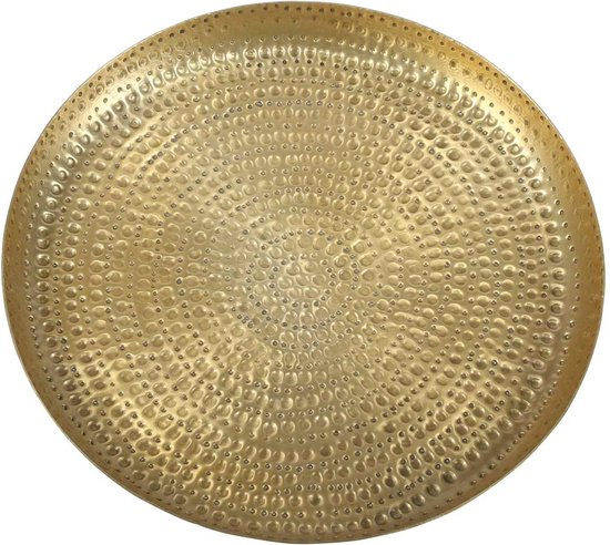 Casa Moro Marokkanisches Leder-Sitzkissen Asli Orange Groß Höhe 35 cm x Durchmesser 52 cm runder Pouf mit formstabiler Füllung Kunsthandwerk aus Marrakesch MO4148