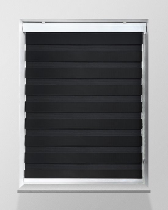 Duo Store Enrouleur Zwart Translucide sur mesure - 45x175cm