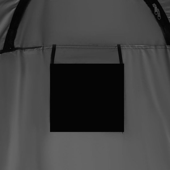 Douchetent - Camping Douche Tent - Omkleedtent Met Ritsbare Sluiting - Toilettent - WC Tent Inclusief Opbergzak - Omkleedscherm - Pop Up Tent Waterdicht - Voor Camperen, Strand En Reizen - Gooi Tent - Zwart van Merkloos — afbeelding 2