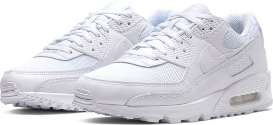 Foto: Nike air max 90 heren sneakers white white white wolf grey maat 43