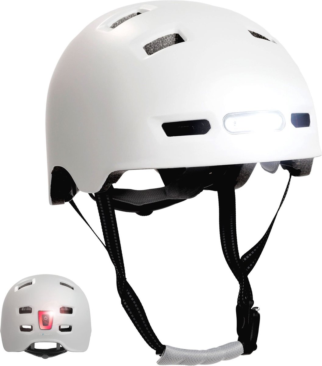 CRAZY SAFETY Skater Helm Vertigo Wit