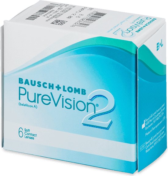 -11,00 - PureVision®2 - 6 pack - Lentilles mensuelles - Lentilles de contact