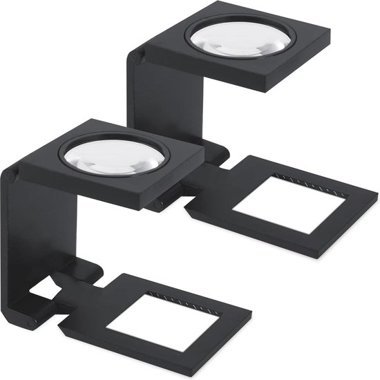 DANOPLUS Vergrootglas 10x Vergroting 8 LED Licht Glas Schaal Diagram