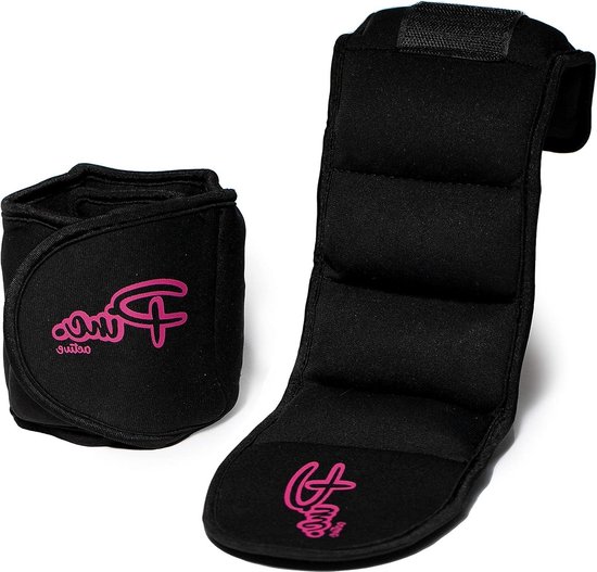 PROIRON gewicht manchetten voet/pols gewichten fitness set 0.5 kg,1kg,1.5kg,2kg,1 paar voor benen en armen enkels gewicht voor fitness, oefening, hardlopen, joggen, gymnastiek,zwart