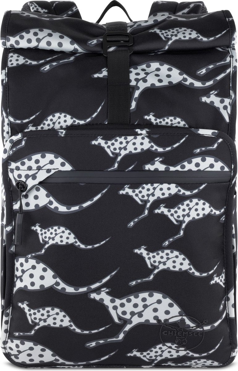 CHIEMSEE Vrije tijd rugzak Rugzak met laptopvak Jump N Fly Backpack Role Black Zwart