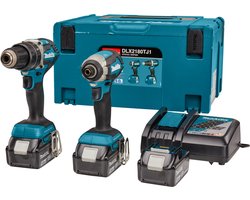 Makita DLX2180TJ1 Accu combiset 2-delig (DHP484 + DTD153) 18V 5.0Ah in Mbox