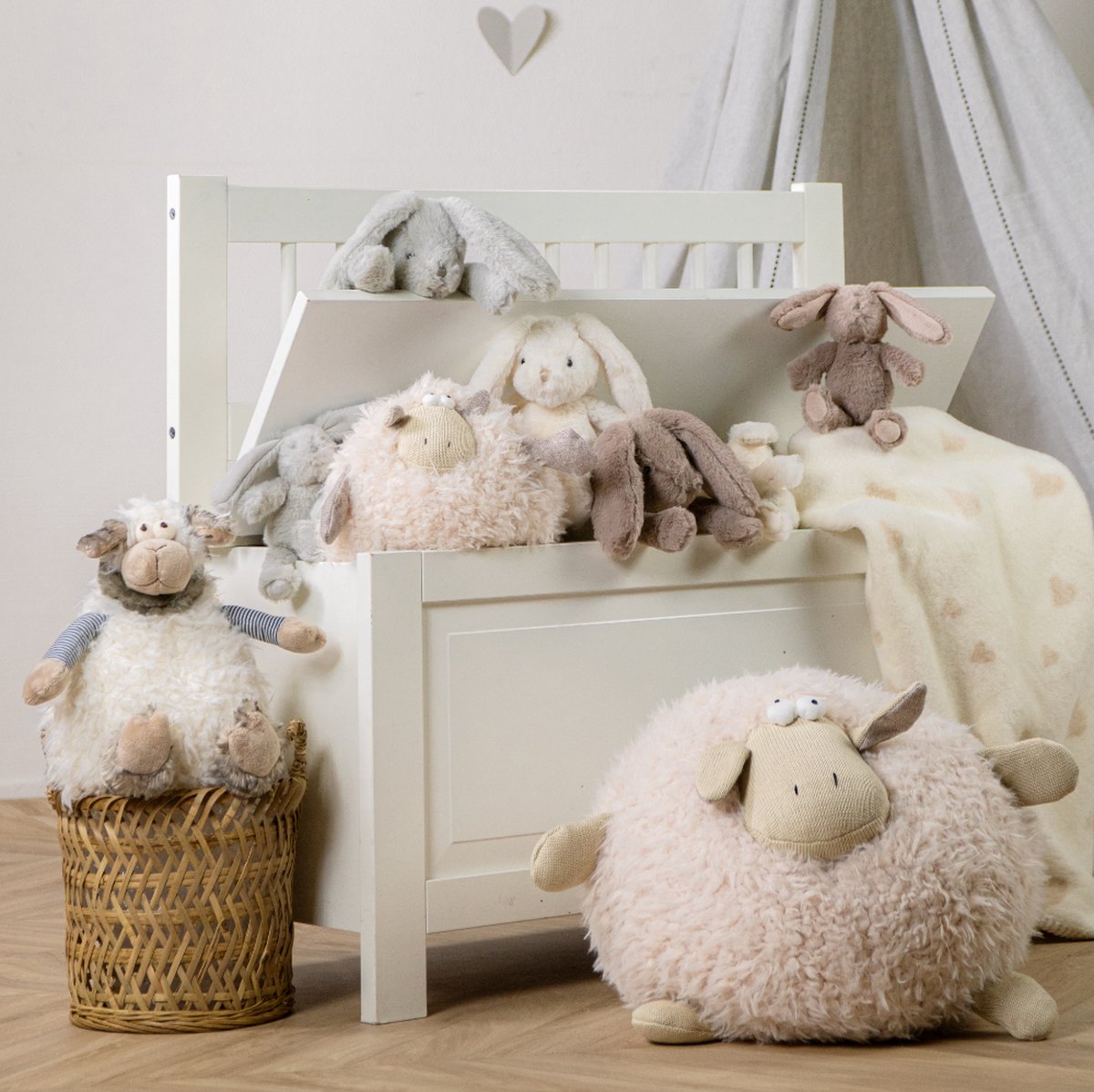 Knuffel Schaap Lulu groot 33cm