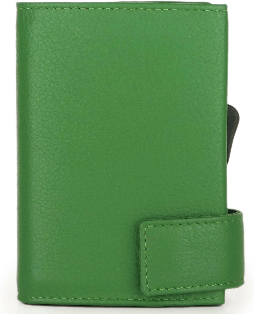 SecWal SecWal 1 Creditcard etui Portemonnee RFID Leer 9 cm - 10 Sleuven - grün