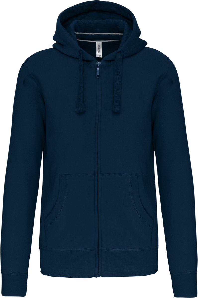 Kariban Hooded Sweater Met Rits K454 - Navy - L