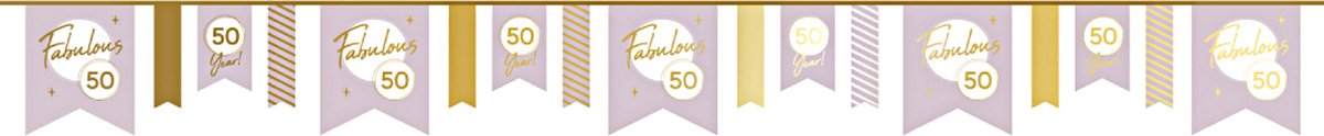 ‘Fabulous 50’ Goud & Lila – 4 Meter