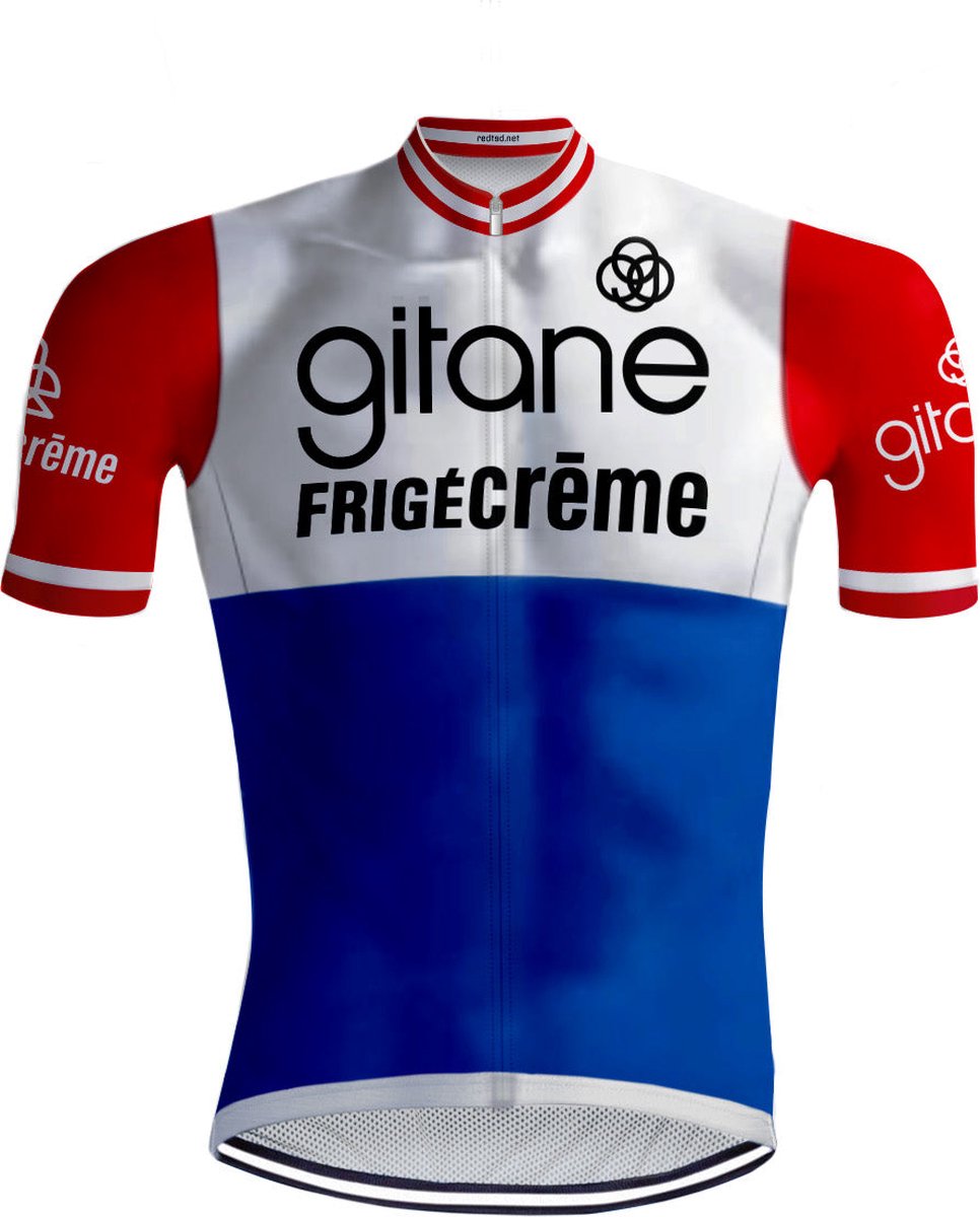 Retro Wielershirt Gitane FrigeCreme - REDTED - S