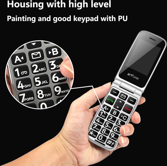 Téléphone portable pour personnes âgées SONEW S501 - GSM 2G - Blanc