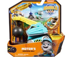 foto van Rubble & Crew - Motor's Wrecking Ball-speelgoedauto met speelfiguur en beweegbare onderdelen - PAW Patrol speelgoed