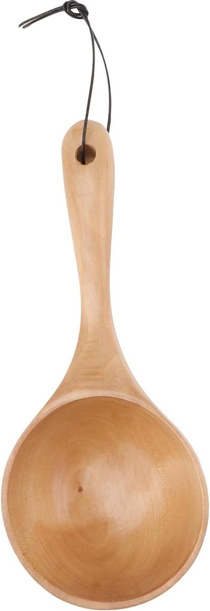 Massief houten water scoop lepel Japanse stijl keukenapparaat houten rond water pollepel Wooden Spoons
