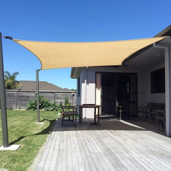 Waterdichte Parasol Zeil Voor Binnenplaats Tuin, Rechter Driehoek Zon Zeil Luifel Uv Blok Zwembad Luifel 8 Kleuren 4 Maten