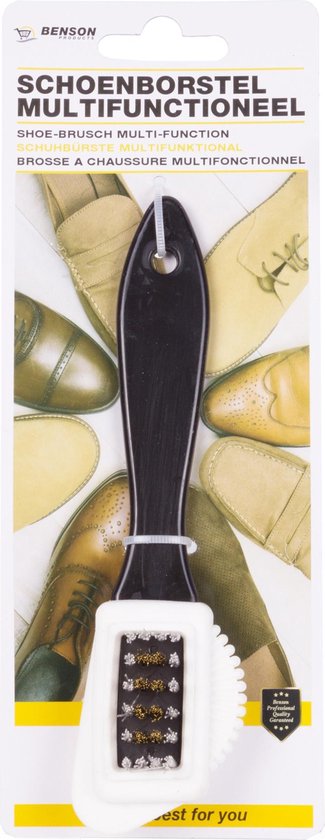 Benson Schoenborstel - Suède en nubuck - Staal en rubber - 20 cm - Multifunctioneel