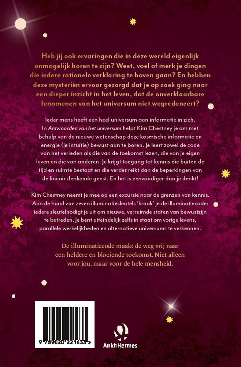 Antwoorden van het universum - back cover