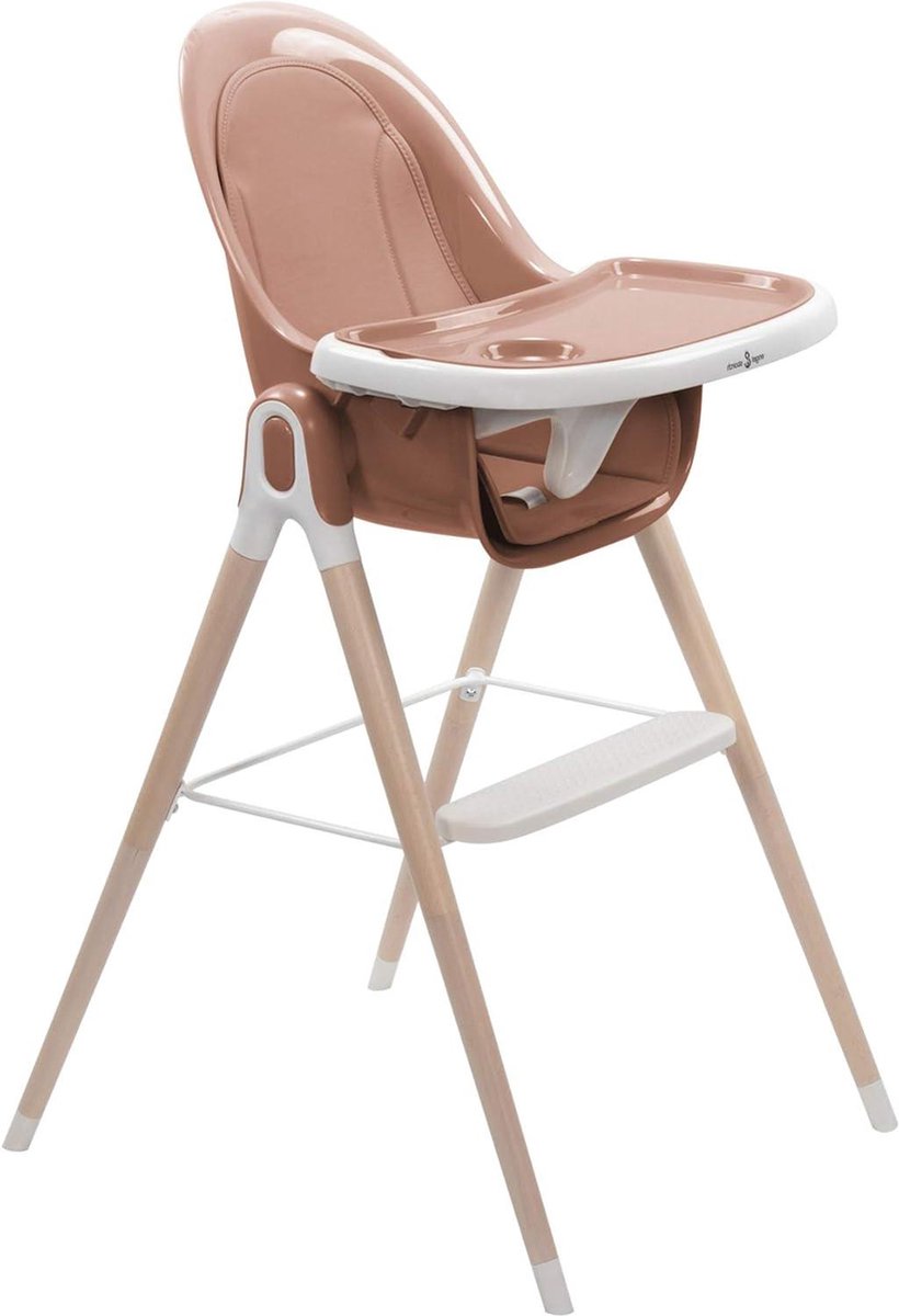 Image of 2-in-1 babystoel hoge stoel roze - ARTO kinderstoel eetkamerstoel combi