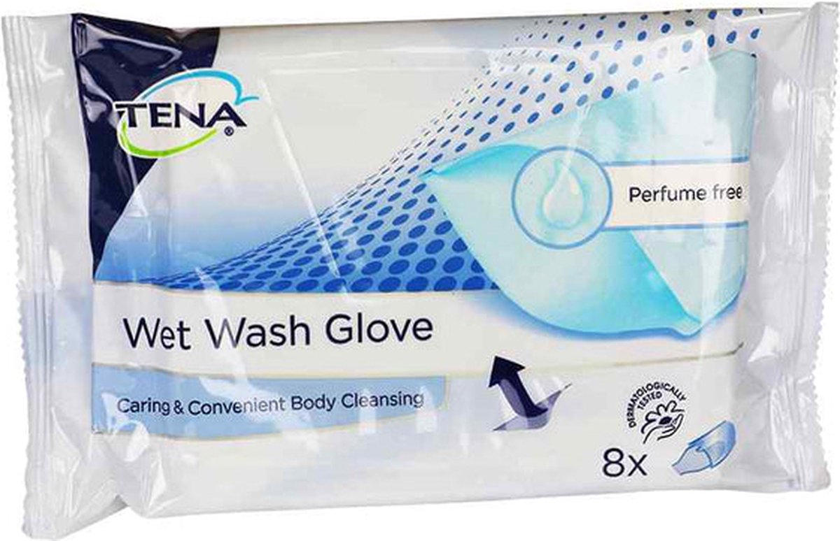 Goedkoopste TENA Proskin Wet Wash Gloves Geurloos, 8st (1158
