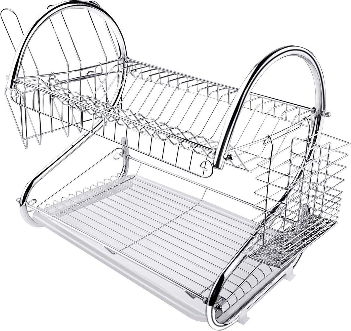 Goedkoopste Afdruiprek Zilver - Kommen Schotels Platen Bekerhouder met Druppellade