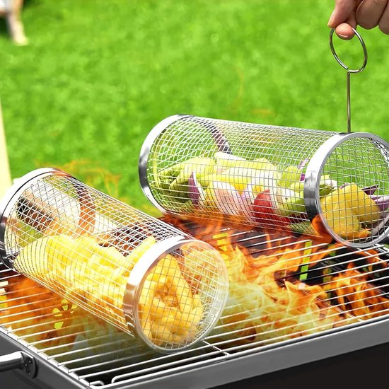 Rond Grillrooster 25cm Roestvrij Staal - Barbecue & Magnetron Accessoire