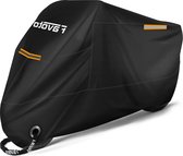 Motorhoes Waterdicht Bestand Tegen Water Stof Regen Wind voor Motoren-Scooters-Bromfietsen-Fietsen Zwart (265cm x 105cm x 125cm) Motorhoes