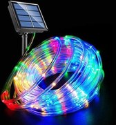 Bol.com Solar Buitenverlichting - Solar Tuinverlichting - Solar Boom Verlichting- Tuin Versiering - 10m - RGB - Waterdichte PVC aanbieding