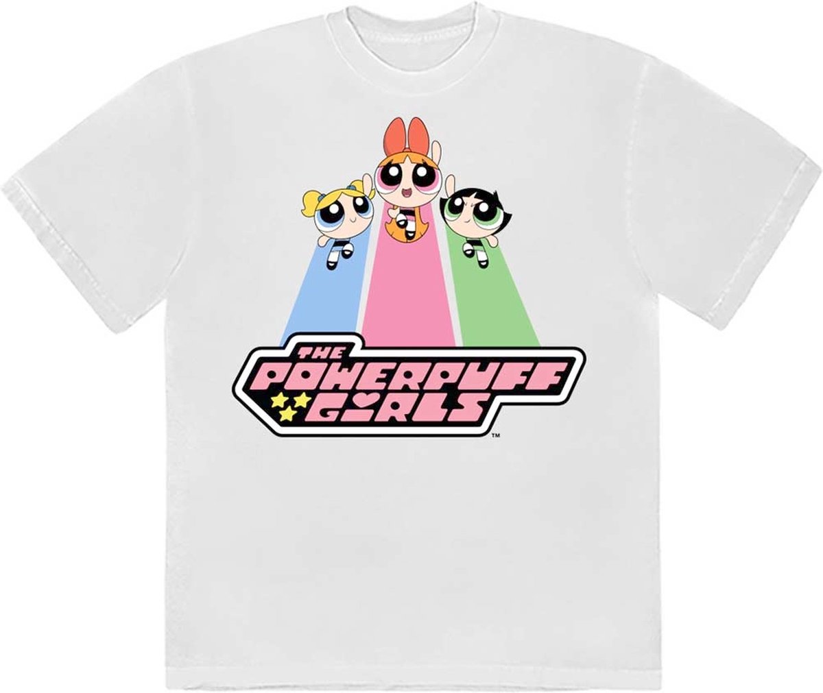 The Powerpuff Girls - Catch Flight Heren T-shirt - L - Wit