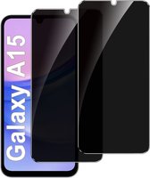Lot de 2 films de protection d'écran de confidentialité pour Samsung Galaxy A15 5G – Film flexible anti- Spy entièrement adhésif pour Galaxy A15 6,5"