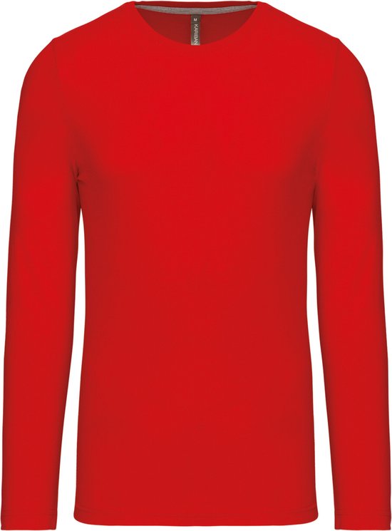 T-shirt rouge manches longues marque Kariban taille XXL