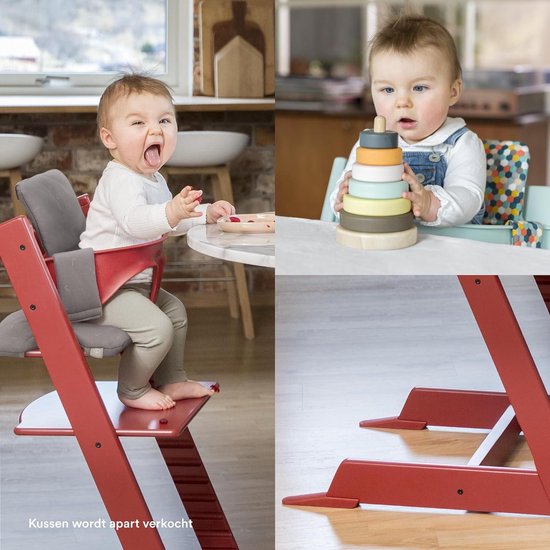 Tripp Trapp Baby Set Serene Pink - Stoelverkleiner voor kinderstoel - Afneembare zitting - Geschikt voor 6-36 maanden - Compatibel met modellen na mei 2006 van Tripp Trapp — afbeelding 4