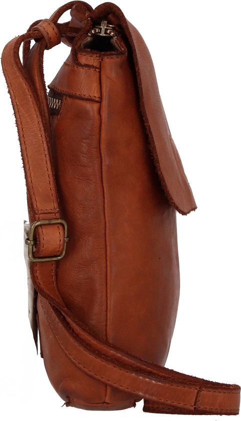 HAROLD'S Cuir Sac à épaule bandoulière Sac téléphone portable Submarine Smartphonebag Cognac Brun