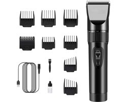Tondeuse à barbe professionnelle - Tondeuse à cheveux pour hommes - Tondeuse de précision pour hommes - Tondeuse à cheveux longs - Ensemble de rasoirs pour enfants - Familles - Tondeuse à barbe rechargeable par USB