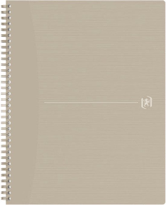 Bloc spirale OXFORD Origine A4+ ligné 70 feuilles 90g couverture carton souple sable