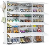 Meuble à chaussures Living Nine - Wit - 48 paires de Chaussures pour femmes - Étagère à chaussures