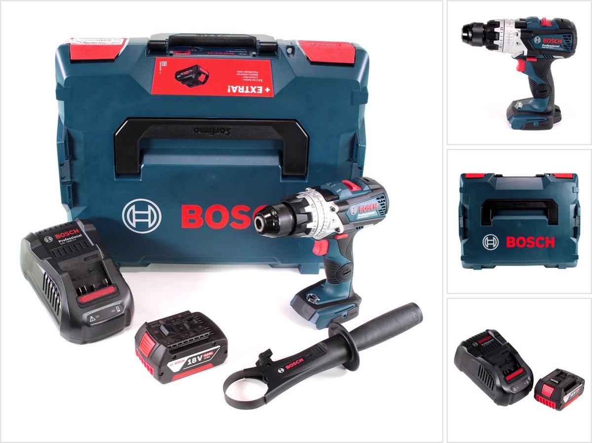 Bosch GSB 18V-110 C accu klopboormachine Professional 18V 110Nm + 1x accu 5.0 Ah + lader + L-Boxx