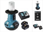 Makita DML 810 RG Spot LED rechargeable 18 / 36 V (2 x 18 V ) 5500 lm IP54 + 2x batterie rechargeable 6,0 Ah + chargeur