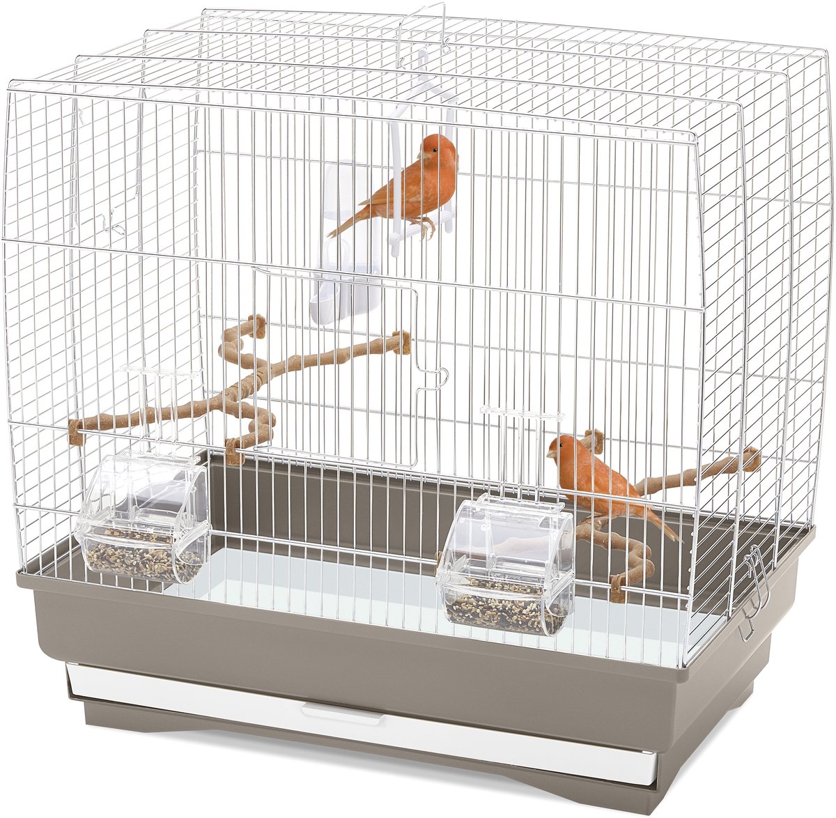 Bol.com Imac vogelkooi irene 3 taupe / wit (50X30X48 CM) aanbieding