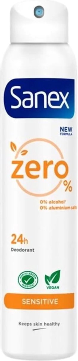 Bol.com Sanex - Deodorant - Spray - Zero% - Sensitive - 200ml aanbieding