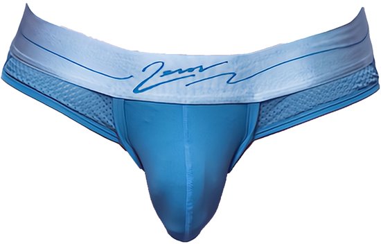 2EROS AKTIV Boreas Jockstrap Faded Denim - MAAT M - Heren Ondergoed - Jockstrap voor Man - Mannen Jock