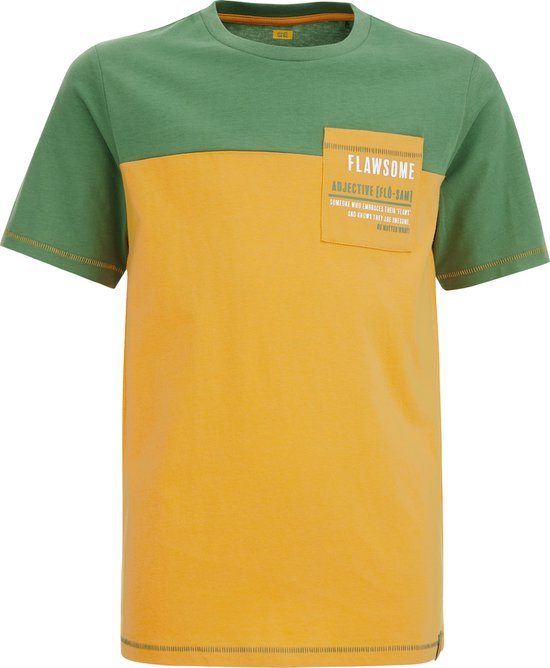 WE Fashion Jongens T-shirt met colourblocking