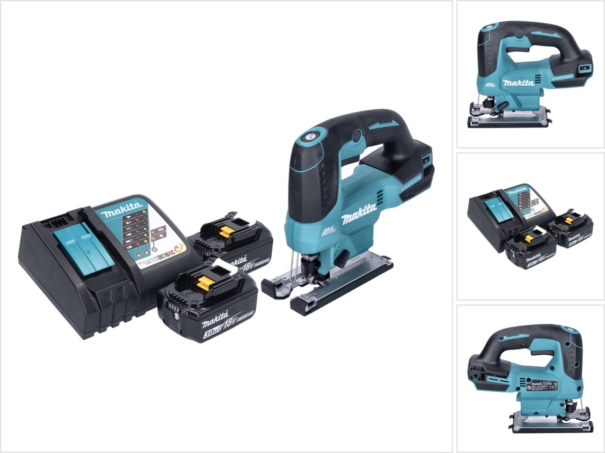 Makita DJV 184 RF accu pendelzaag 18 V borstelloos + 2x accu 3,0 Ah + oplader