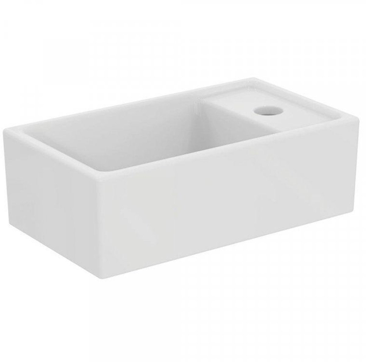 Ideal Standard Tempo fontein 37x21cm kraangat rechts zonder overloop keramiek wit