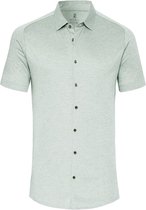 Desoto - Short Sleeve Jersey Overhemd Lichtgroen - Heren - Maat XL - Slim-fit
